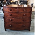 Early Vict Bow Front Chest Drawers SOLD